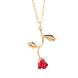 Valentine's Day Rose Necklace