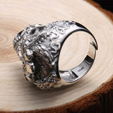 LIMITED EDITION Adjustable Sterling Silver Dark Skeleton Ring