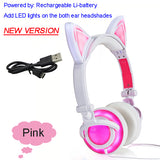 Led Cat Ear Headphones - With Glowing Ears