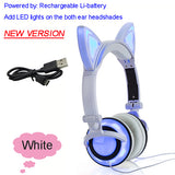 Led Cat Ear Headphones - With Glowing Ears