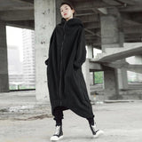 Irregular Asymmetric Boyfriend Long Coat