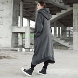 Irregular Asymmetric Boyfriend Long Coat