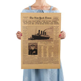 Classic The New York Times History Poster Titanic Shipwreck
