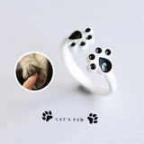 Cat Paw Print Ring