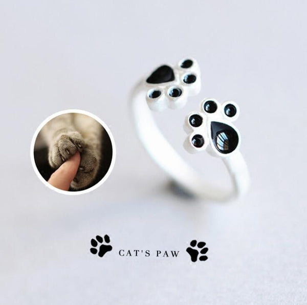 Cat Paw Print Ring