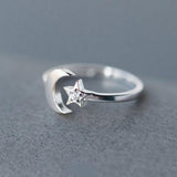 Moon Star High Quality CZ Ring