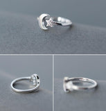 Moon Star High Quality CZ Ring