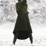 Irregular Oversized Long Sleeve Fleece Hoodie