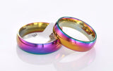 Titanium Steel Rainbow Color Ring