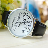 Whatever I am Late Anyway Watch - Stainless Steel