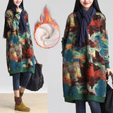 One Piece Cotton Floral Dress