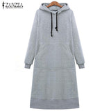 Simple Long Hoodie Sweatshirt