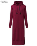 Simple Long Hoodie Sweatshirt