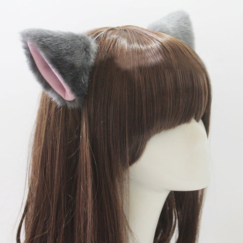 Fox Fur Ears Hair Clip