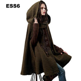 High Quality Drop Shoulder Wool Cape