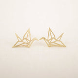 Wild Origami Crane Stud Earrings