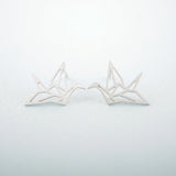 Wild Origami Crane Stud Earrings