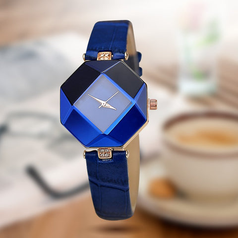Geometry Crystal Cut Watch