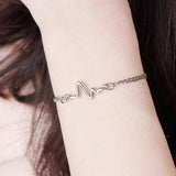 Heartbeat chain Bracelet