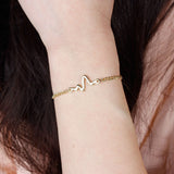 Heartbeat chain Bracelet