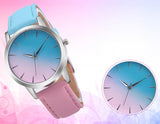 PinkBlue Quartz Wrist Watch