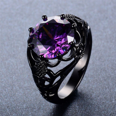 Dark Vintage Amethyst Ring