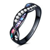 Rainbow Fire Cubic Zirconia Ring