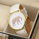 Casual Elephant Pattern Watch