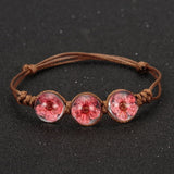 Dried Flowers Beads Bracelets