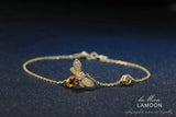 Save The Bees - 100% Natural Oval Citrine Bee Bracelet