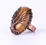 Tree of Life Natural Stone Ring