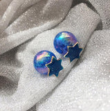 Planet Star Moon Rocket Stud Earrings