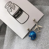 Planet Star Moon Rocket Stud Earrings
