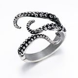 Titanium Steel Deep Sea Octopus Tentacles Ring