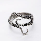 Titanium Steel Deep Sea Octopus Tentacles Ring