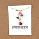 Valentine's Day Rose Necklace