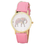 Casual Elephant Pattern Watch