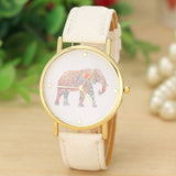 Casual Elephant Pattern Watch