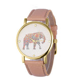 Casual Elephant Pattern Watch