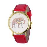 Casual Elephant Pattern Watch