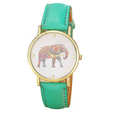 Casual Elephant Pattern Watch