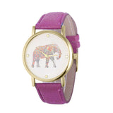 Casual Elephant Pattern Watch