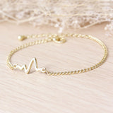 Heartbeat chain Bracelet