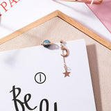 Planet Star Moon Rocket Stud Earrings