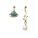 Planet Star Moon Rocket Stud Earrings