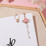 Planet Star Moon Rocket Stud Earrings