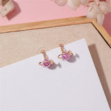 Planet Star Moon Rocket Stud Earrings