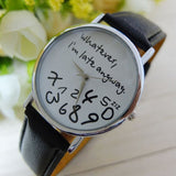 Whatever I am Late Anyway Watch - Stainless Steel