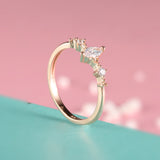 Marquise Cut Three Stone Ring