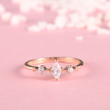 Marquise Cut Three Stone Ring